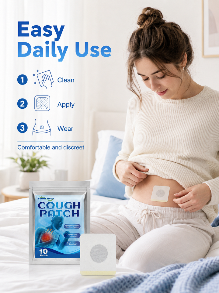 Herbal Cough Patch for Runny Nose & Dry Throat – South Moon
