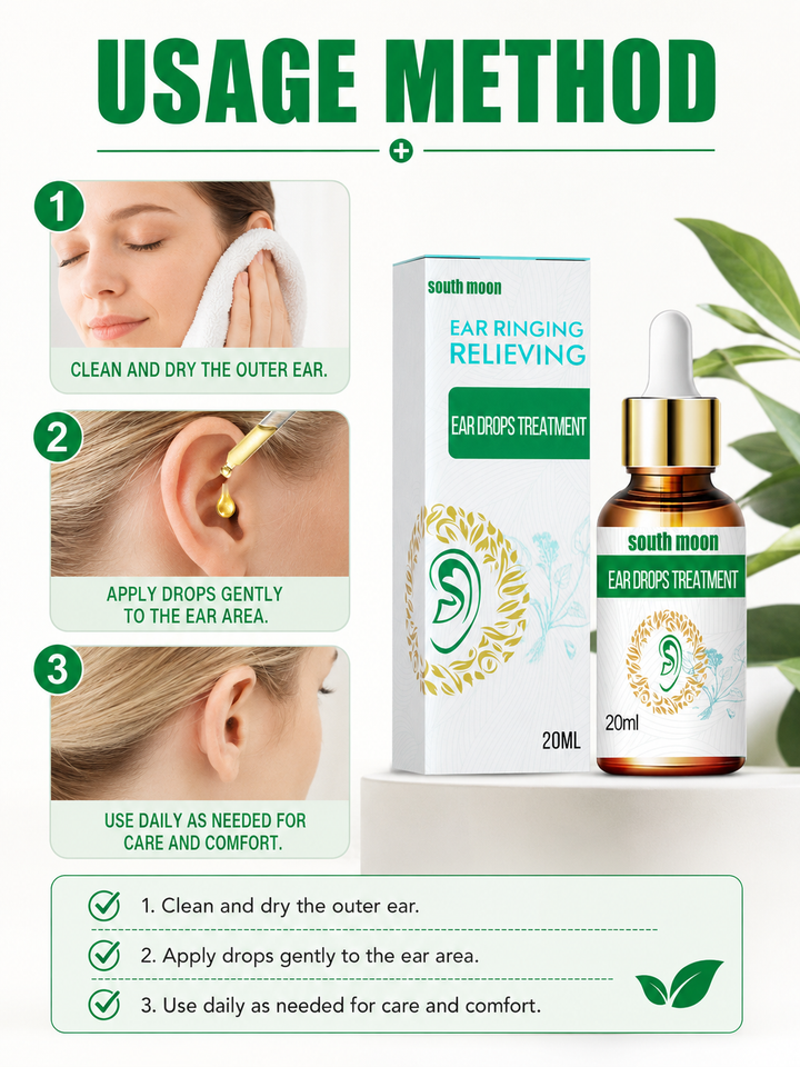 Soothing Herbal Ear Drops for Ears