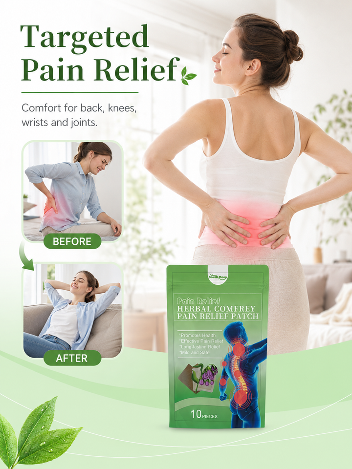 Herbal Comfrey Body Care Patch — Natural Knee & Wrist Pain Relief