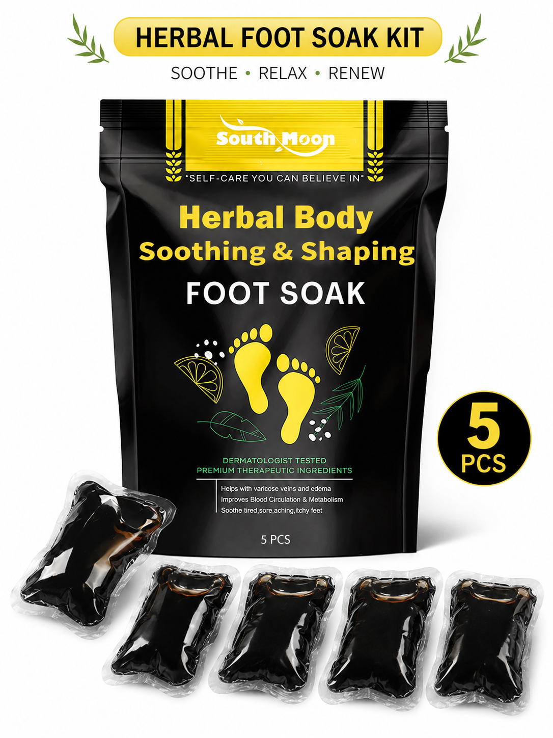 Herbal Foot Soak Bags — Soothe Tired Feet & Boost Circulation