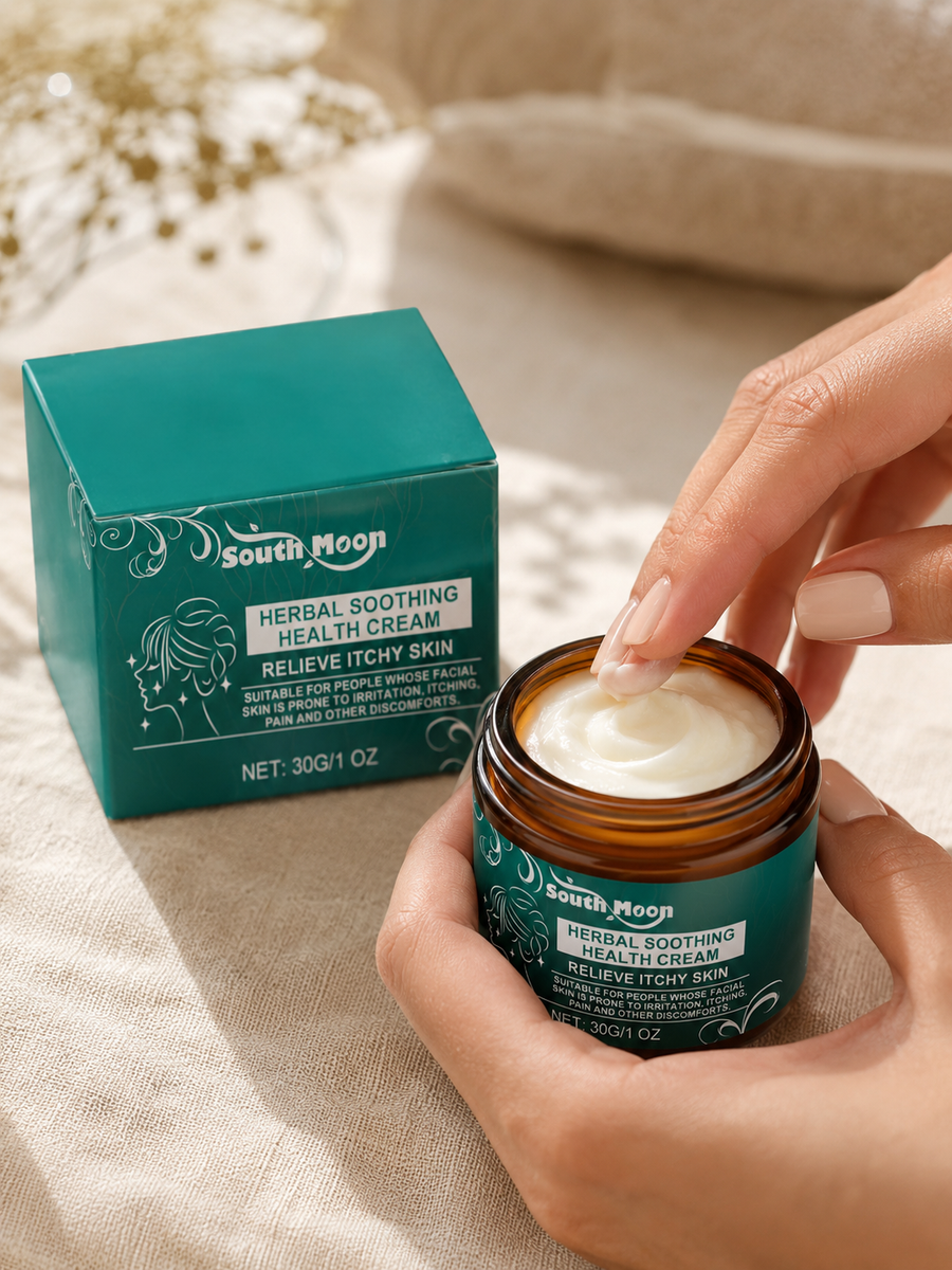 South Moon Herbal Face & Body Cream — Soothing Dry Skin Relief