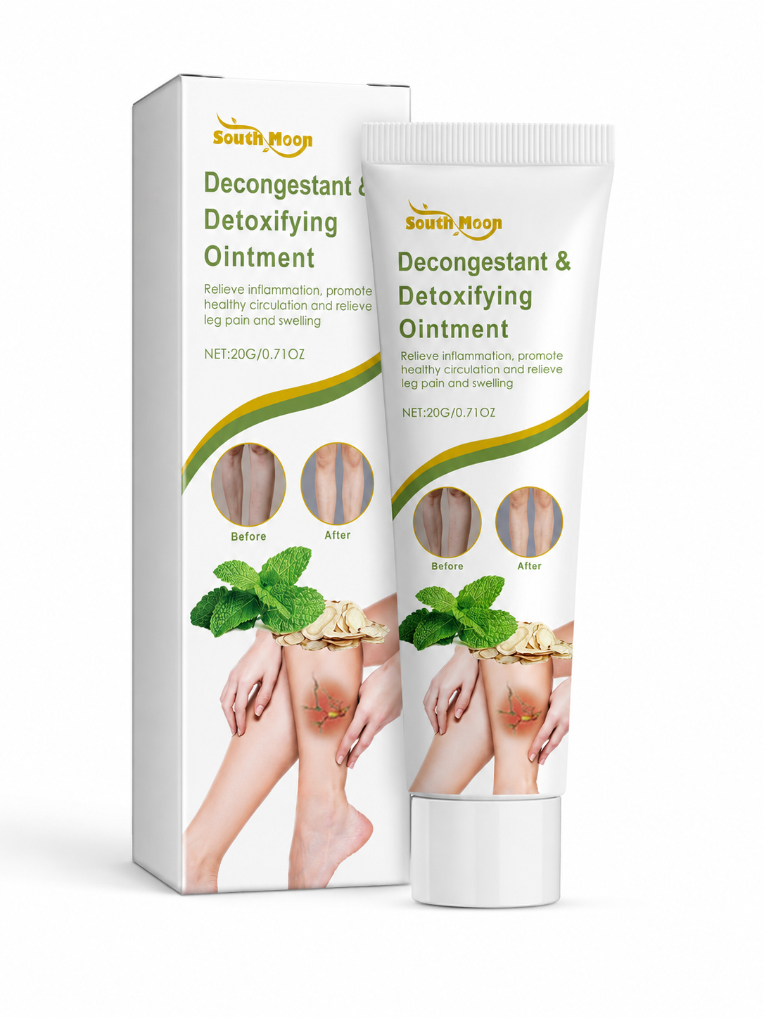 South Moon Leg Cream for Swelling & Circulation | 2-Pack