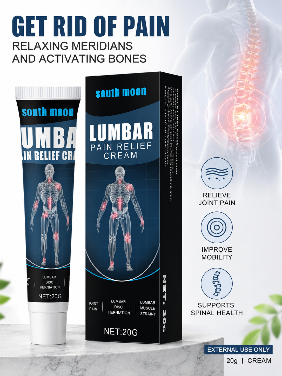 Lumbar Pain Relief Cream — Targeted Back & Joint Relief