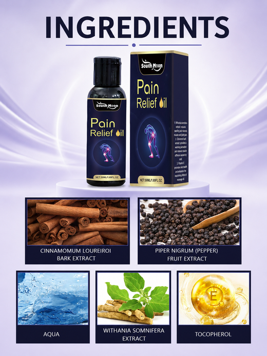 Pain Relief Massage Oil — Deep, Warming Relief for Joints