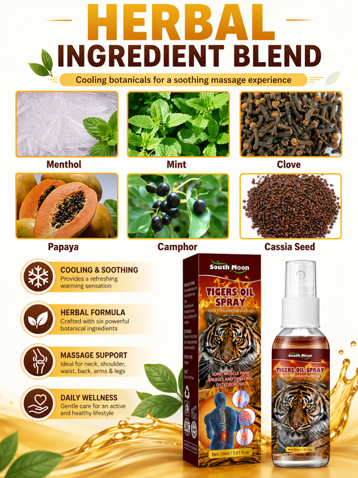 Tiger Oil Spray — Fast-Acting Joint & Muscle Pain Relief