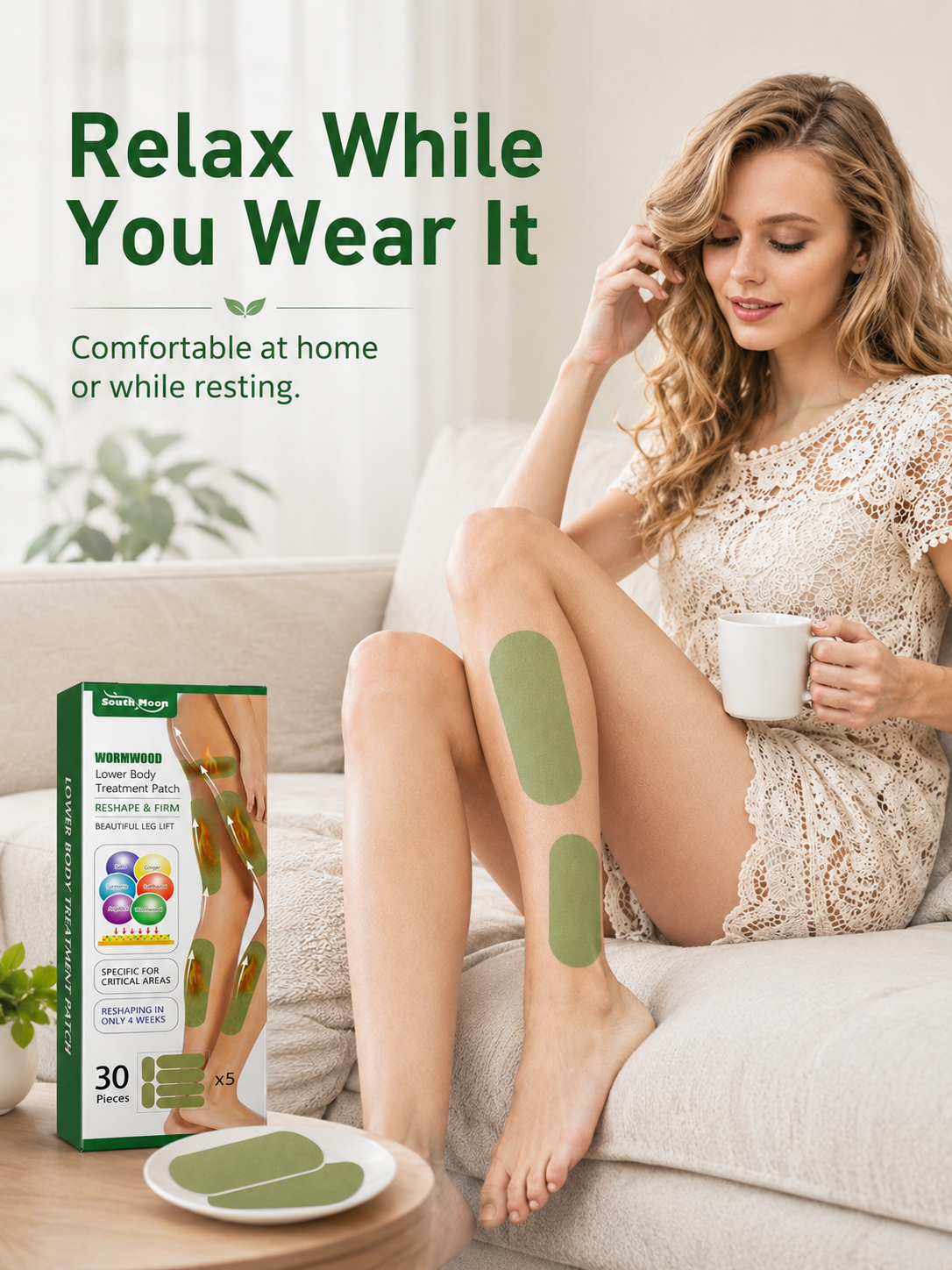 Wormwood Leg Firming Patches — Reshape in 4 Weeks