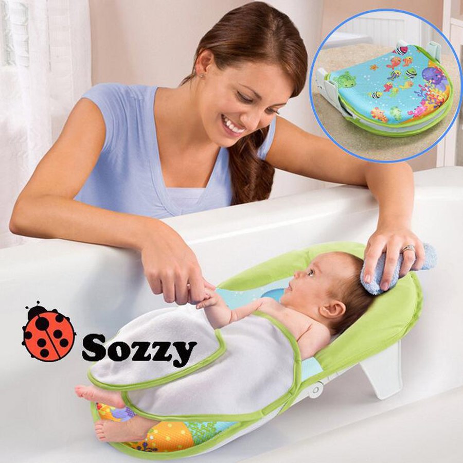 Collapsible Baby Bath Sling for Comfortable Support
