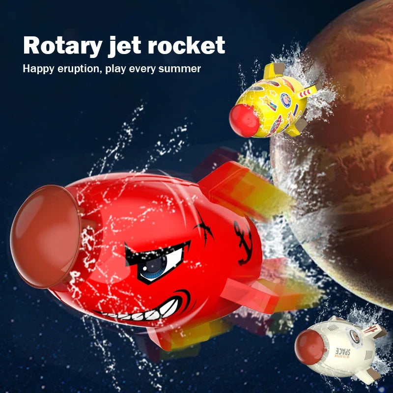 Space Rocket Sprinkler for Interactive Backyard Play