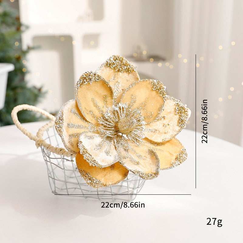 Artificial Christmas Flowers for Sparkling Holiday Decor