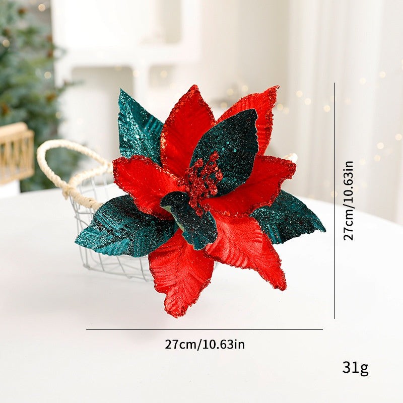 Artificial Christmas Flowers for Sparkling Holiday Decor