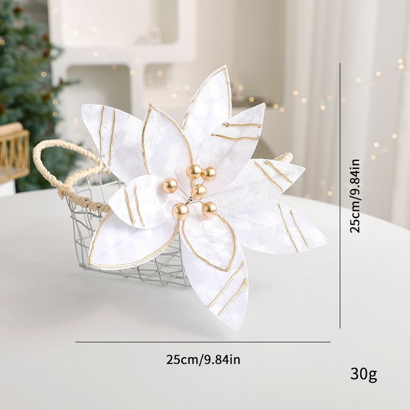 Artificial Christmas Flowers for Sparkling Holiday Decor