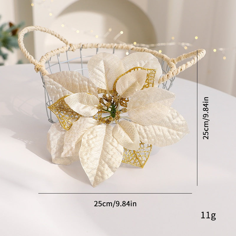 Artificial Christmas Flowers for Sparkling Holiday Decor