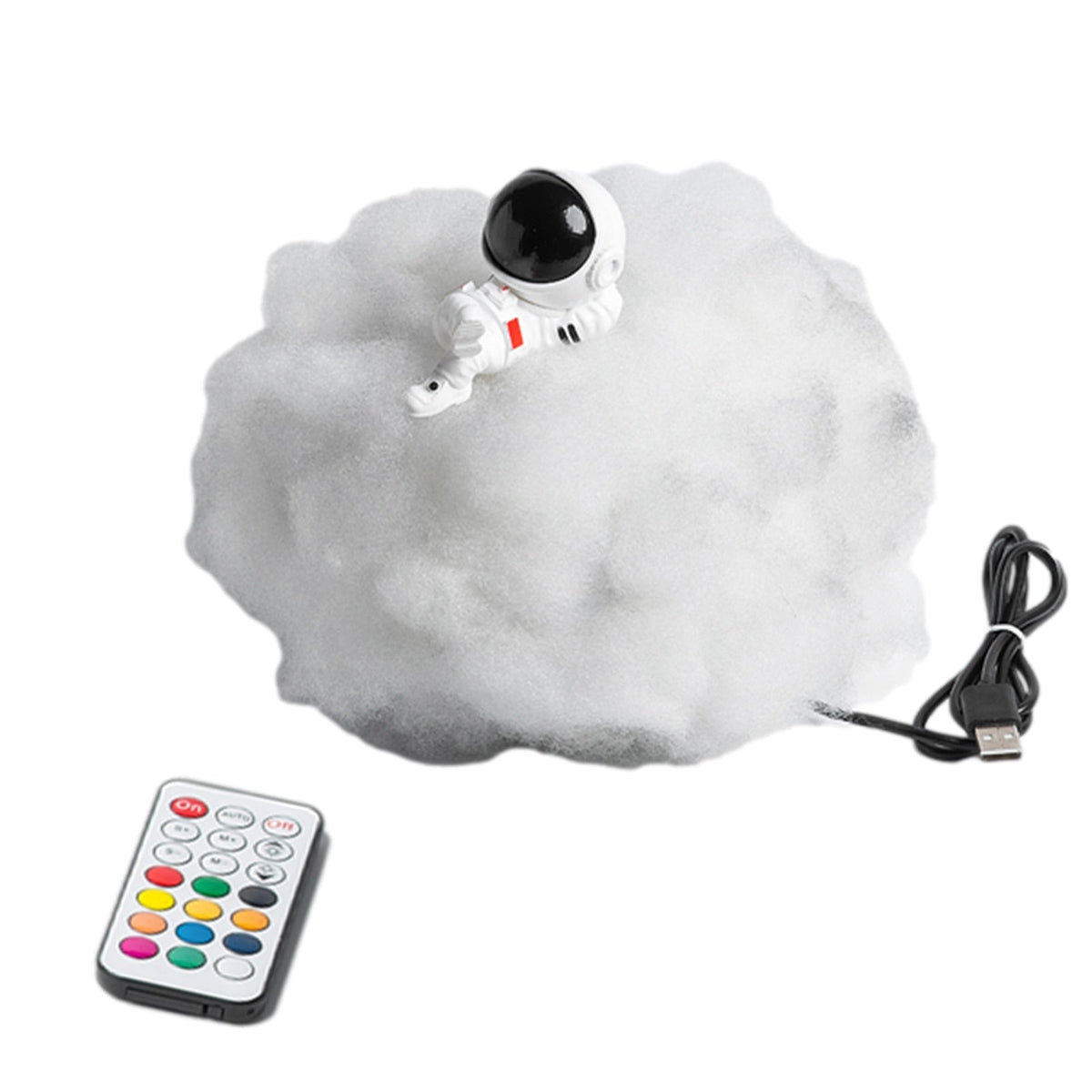 Astronaut Cloud Night Light for Kids' Rooms in 12 Colors