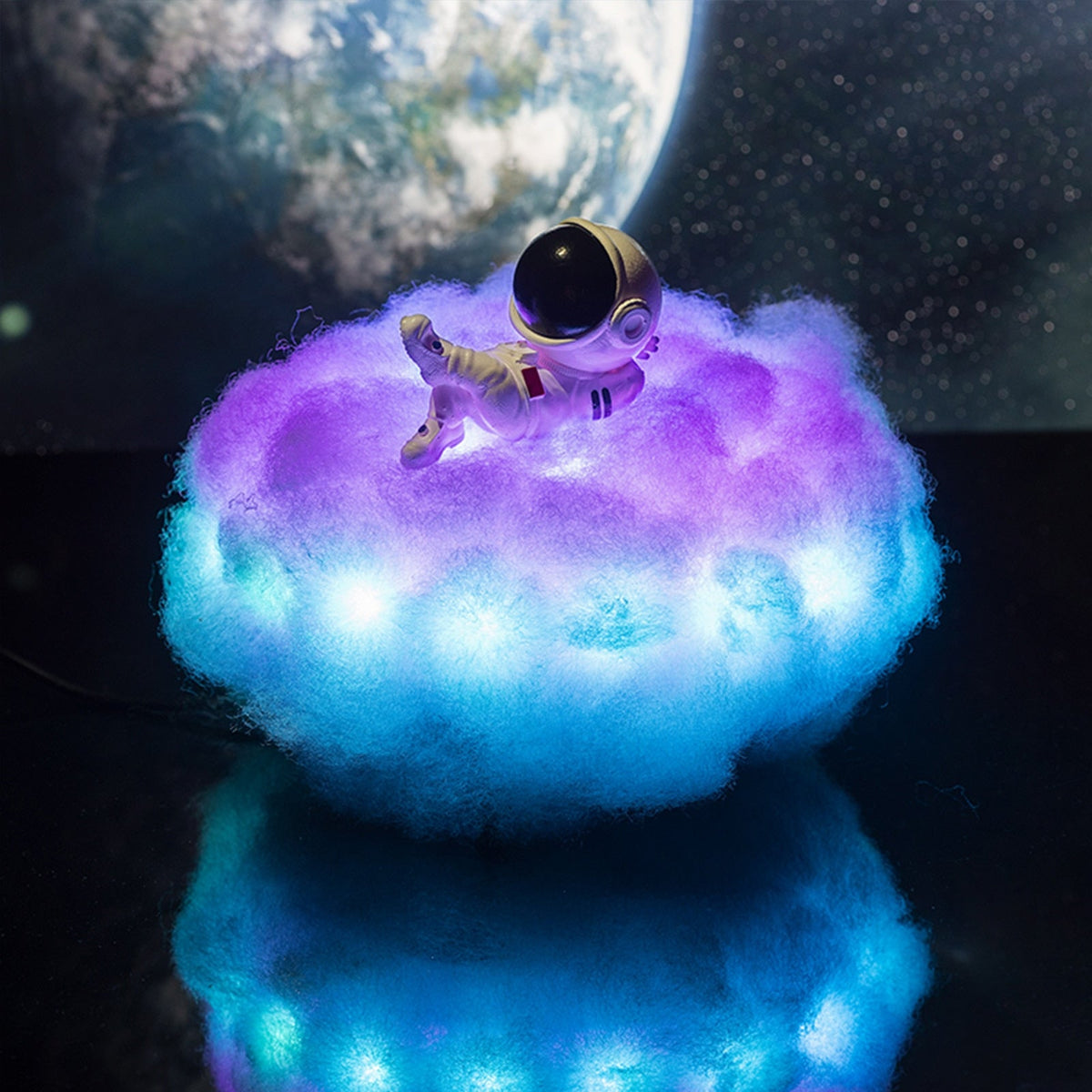 Astronaut Cloud Night Light for Kids' Rooms in 12 Colors