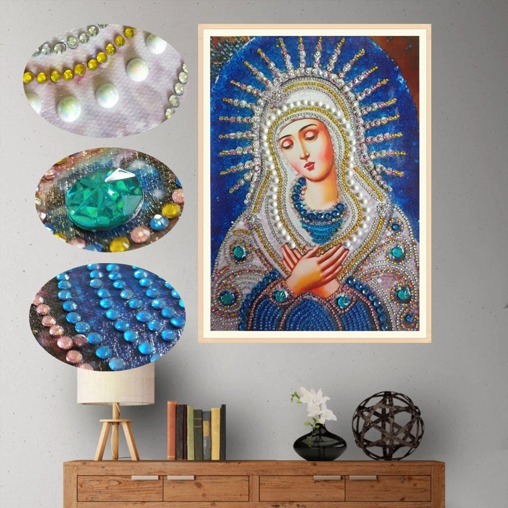 5D Religious Diamond Painting Crystal Icon Wall Art