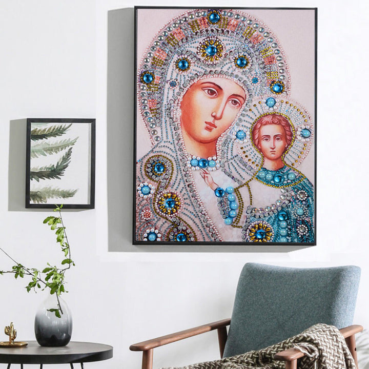 5D Religious Diamond Painting Crystal Icon Wall Art