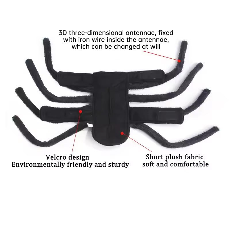 Spider Back Pet Costume for Cats, Puppies & Small Dogs