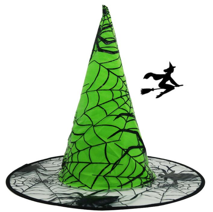 Spider Witch Hat for Colorful Halloween Party Costumes