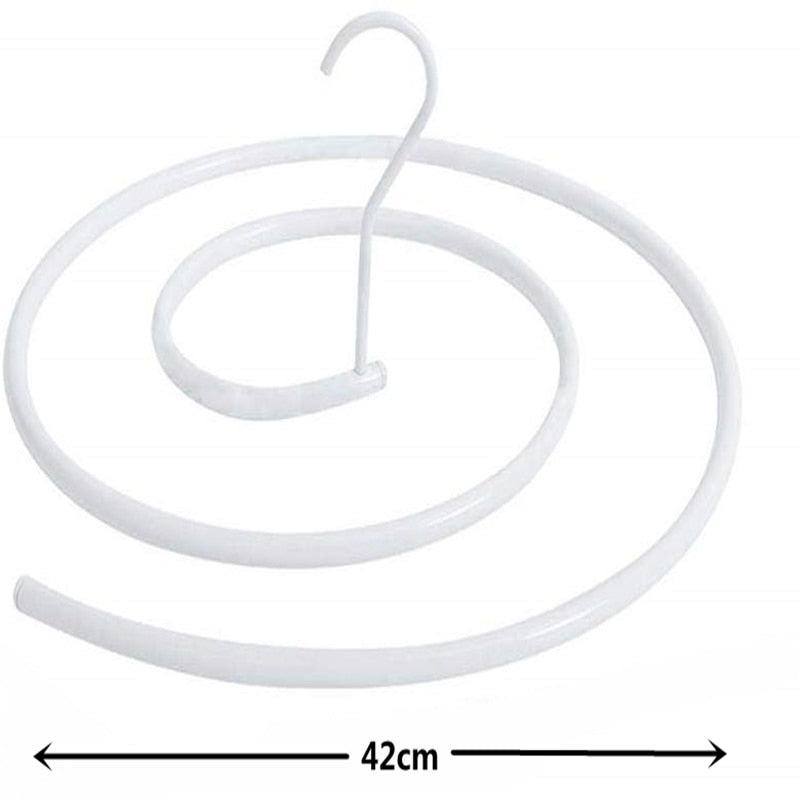 Spiral Sheet and Blanket Drying Hanger for Small Spaces