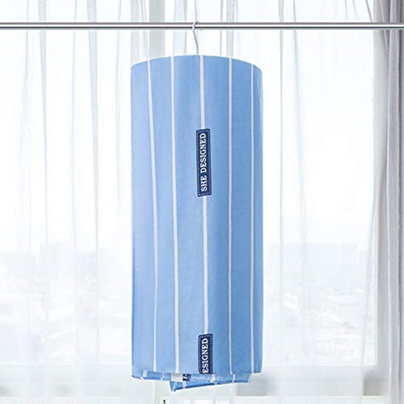 Spiral Sheet and Blanket Drying Hanger for Small Spaces