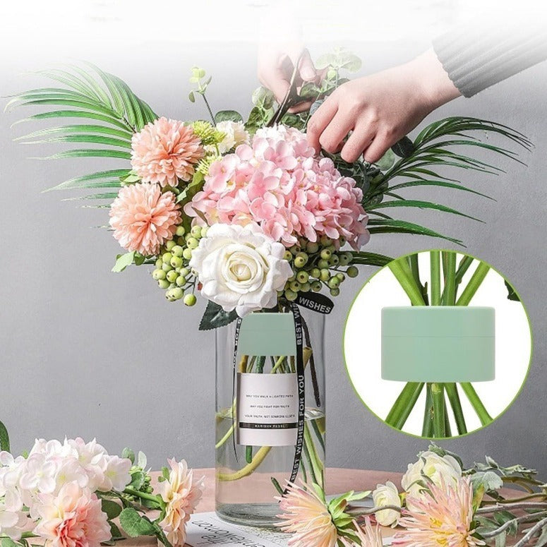 Spiral Stem Holder for Balanced Flower Bouquet Arranging