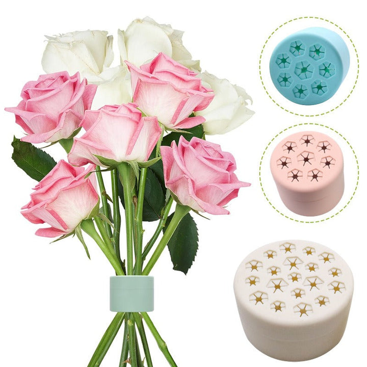 Spiral Stem Holder for Balanced Flower Bouquet Arranging