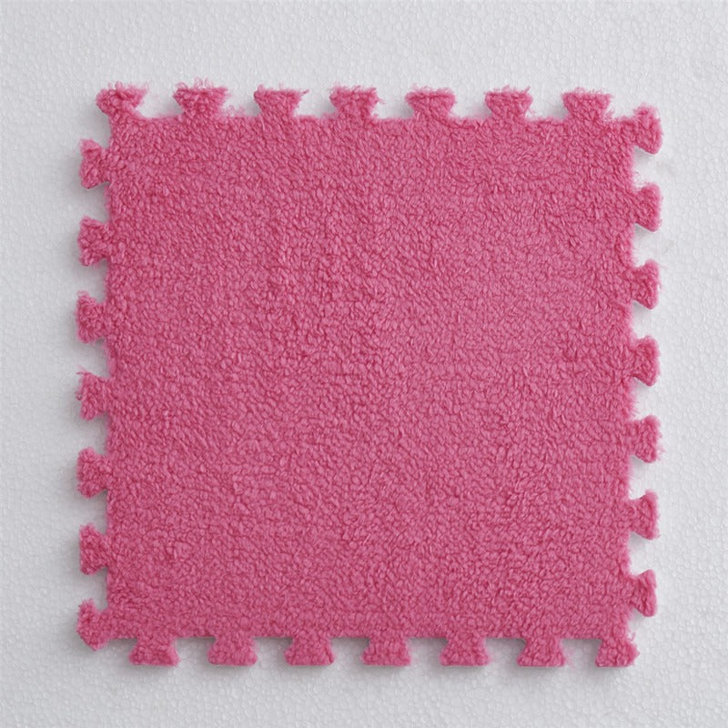 Interlocking Velvet Floor Mat Tiles for Softer Rooms