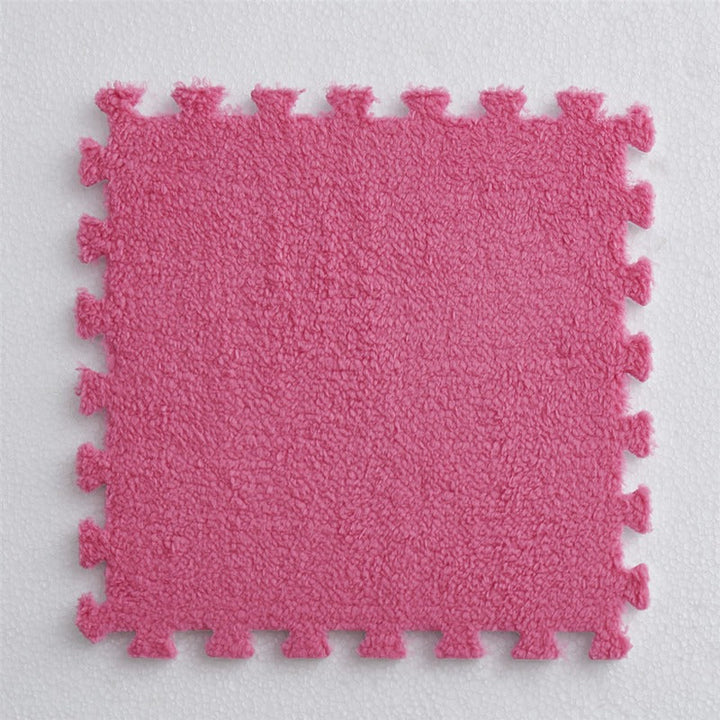 Interlocking Velvet Floor Mat Tiles for Softer Rooms