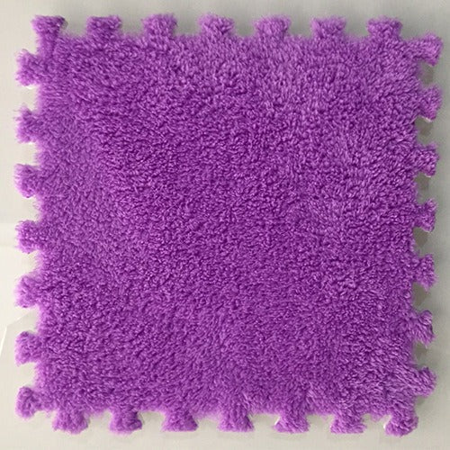 Interlocking Velvet Floor Mat Tiles for Softer Rooms