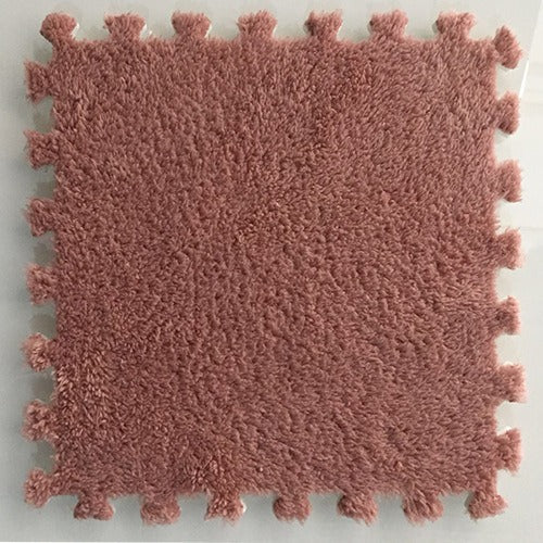 Interlocking Velvet Floor Mat Tiles for Softer Rooms