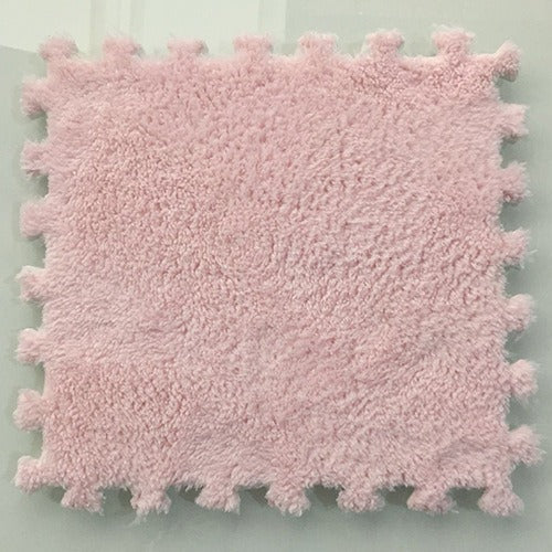Interlocking Velvet Floor Mat Tiles for Softer Rooms