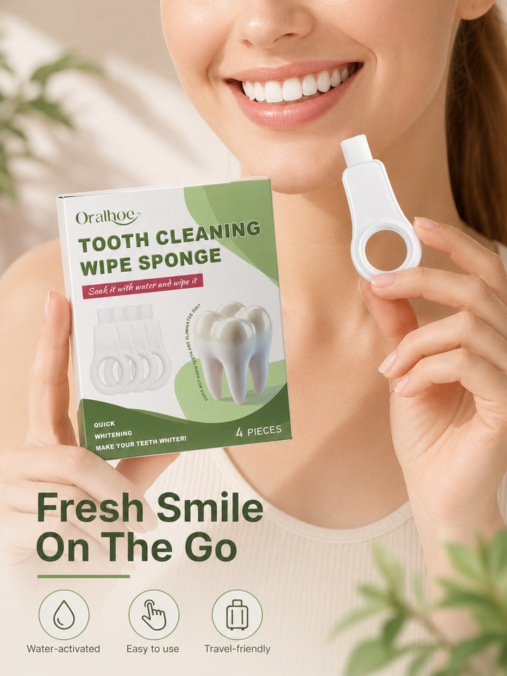 Sponge Tooth Cleaner — Brighten Teeth in Minutes with Water