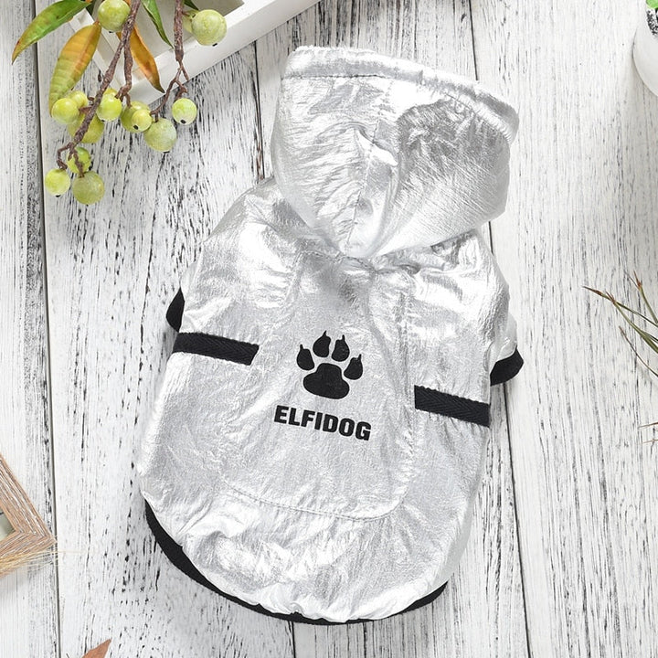Small Dog Winter Jacket | Warm Metallic Padded Coat