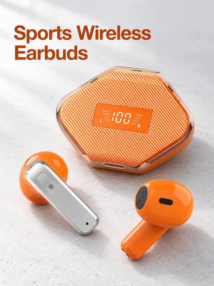 Sports Wireless Earbuds: ENC Noise Reduction, Long Battery