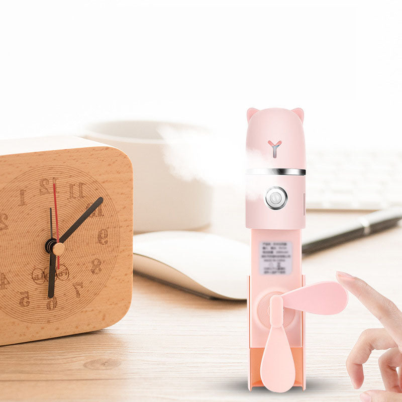 Handheld Facial Mist Fan: Hydrate and Cool on the Go