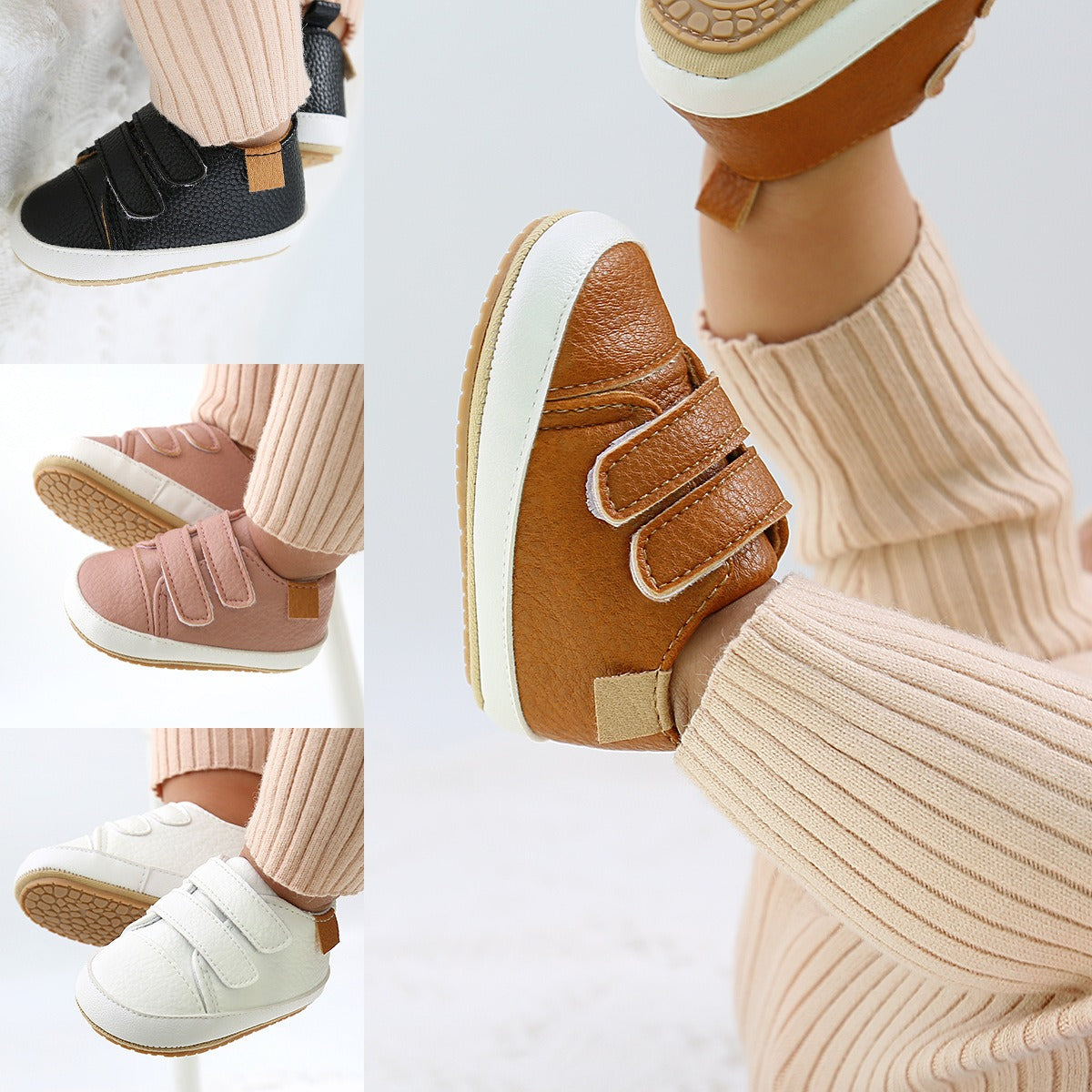 Toddler Shoes with Flexible Soles & Easy Double Straps