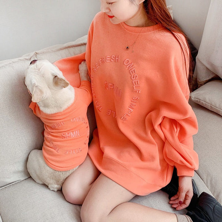 Matching Pet And Owner Outfits For Colorful Photos