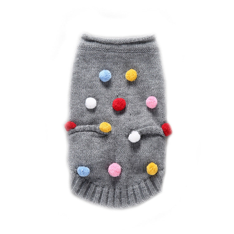 Small Dog Sweater for Cozy, Colorful Autumn Walks
