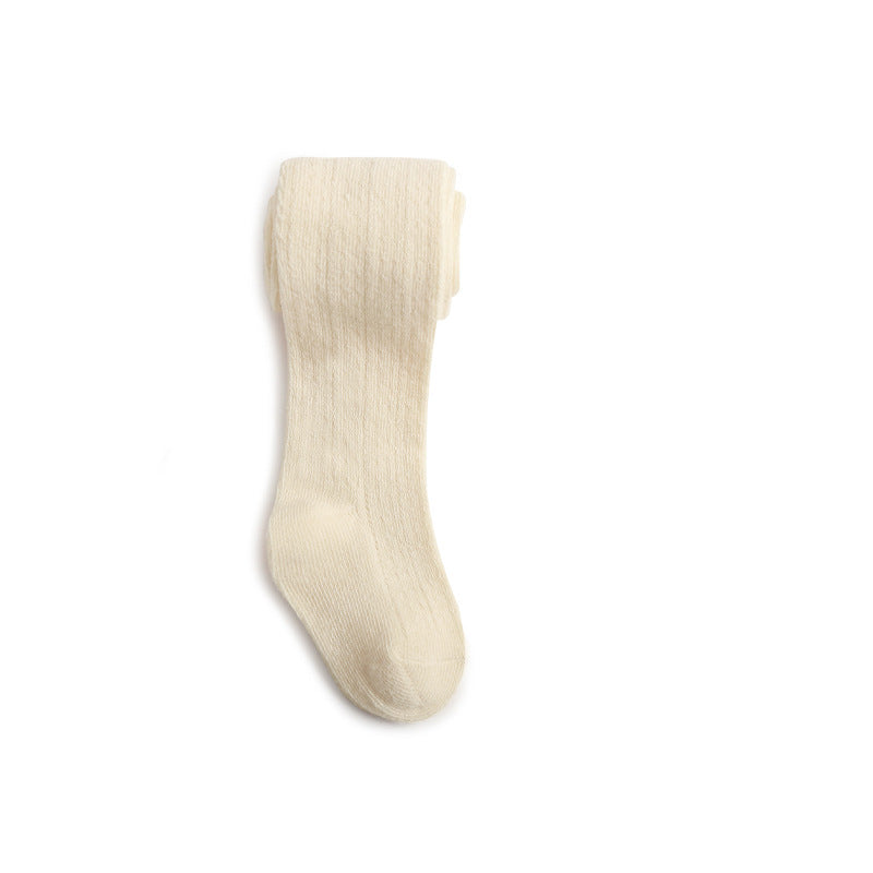 Baby Girl Mesh Leggings With Soft Cotton Sock Feet