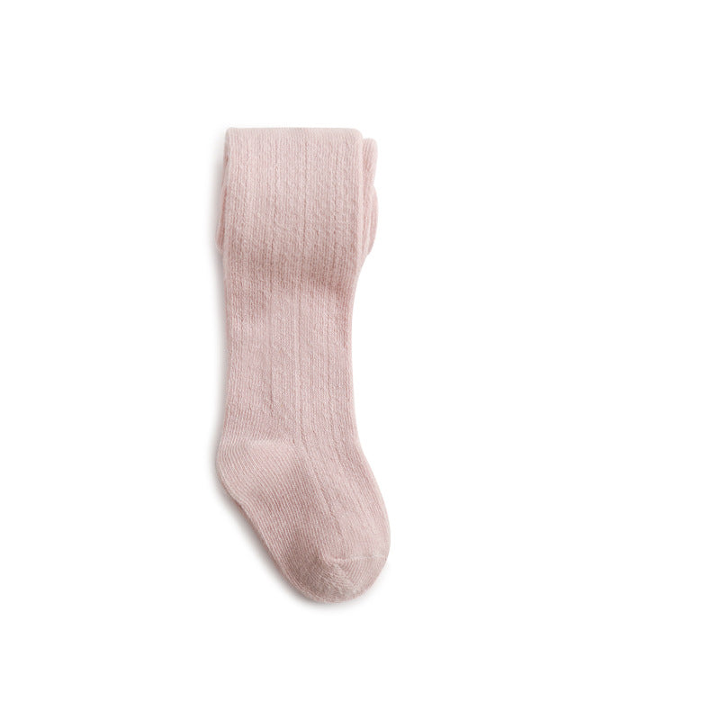 Baby Girl Mesh Leggings With Soft Cotton Sock Feet