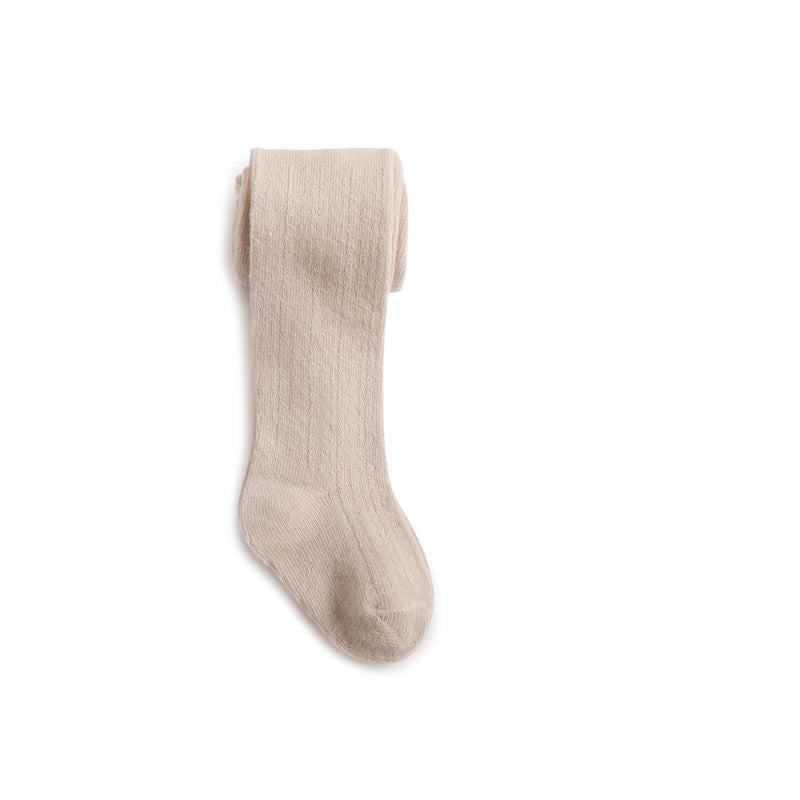 Baby Girl Mesh Leggings With Soft Cotton Sock Feet