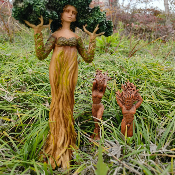 Tree Goddess Statue for Enchanted Garden and Home Decor