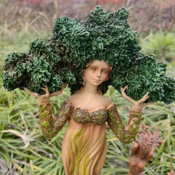 Tree Goddess Statue for Enchanted Garden and Home Decor