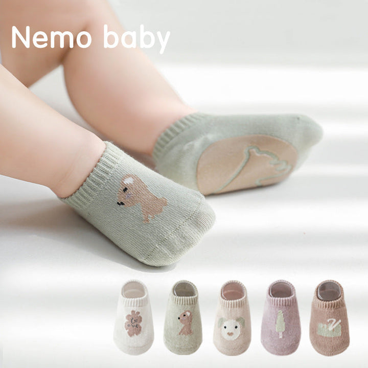 Baby Non-Slip Cotton Socks for Safe Indoor Playtime