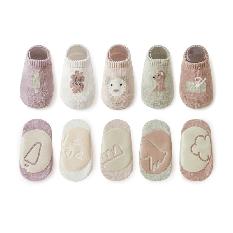 Baby Non-Slip Cotton Socks for Safe Indoor Playtime