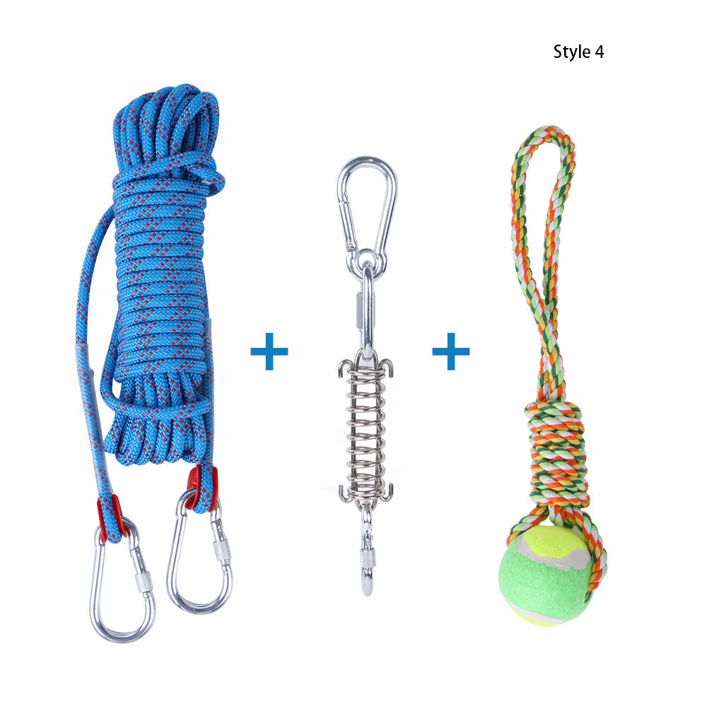 Dog Hanging Rope Toy for Outdoor Energy-Burning Play