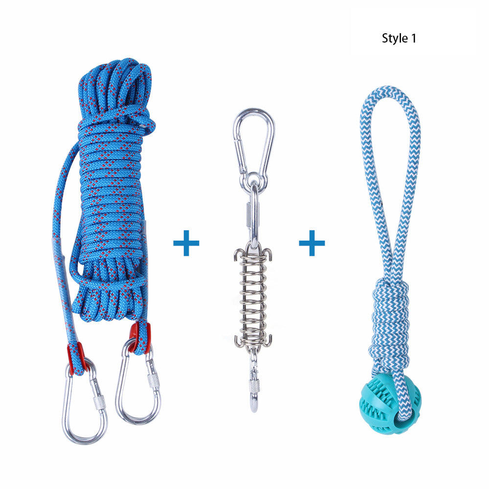 Dog Hanging Rope Toy for Outdoor Energy-Burning Play