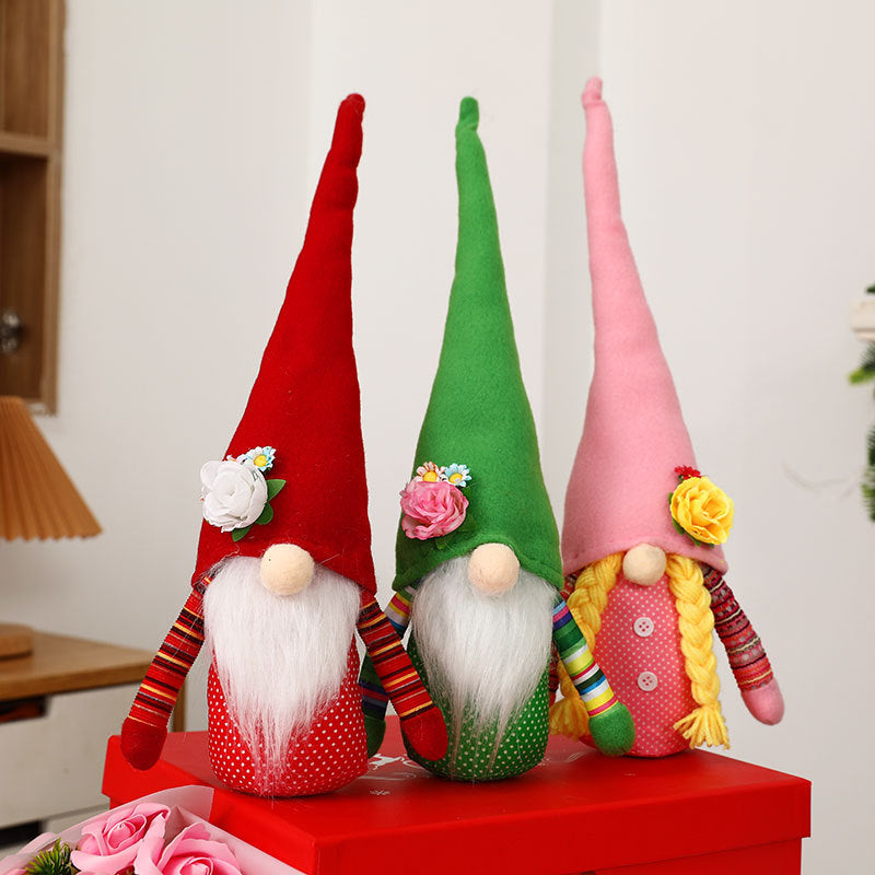 Spring Gnome Dolls Set of 3 Cheerful Seasonal Decor