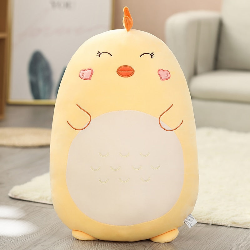 Jumbo Kawaii Animal Plush Pillow for Cozy Cuddles