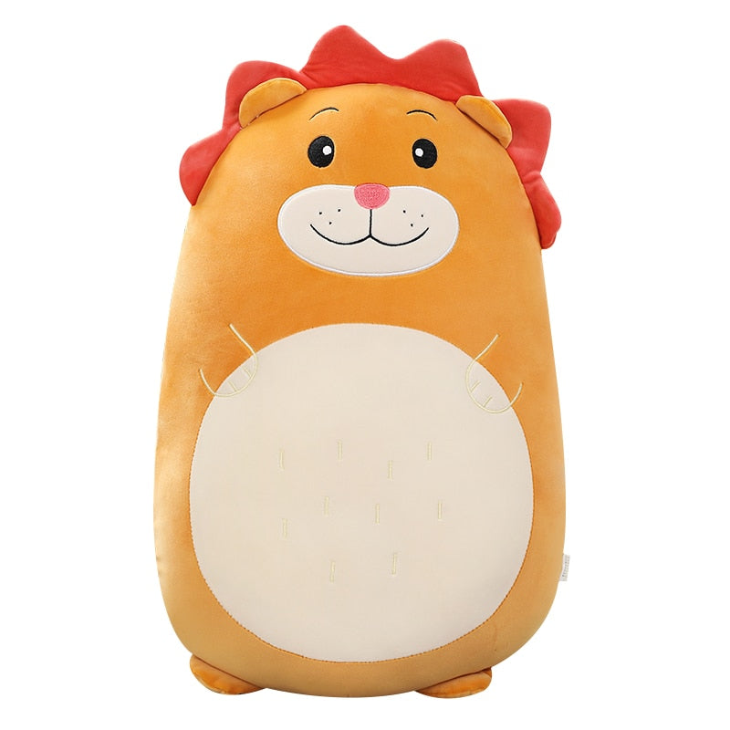 Jumbo Kawaii Animal Plush Pillow for Cozy Cuddles